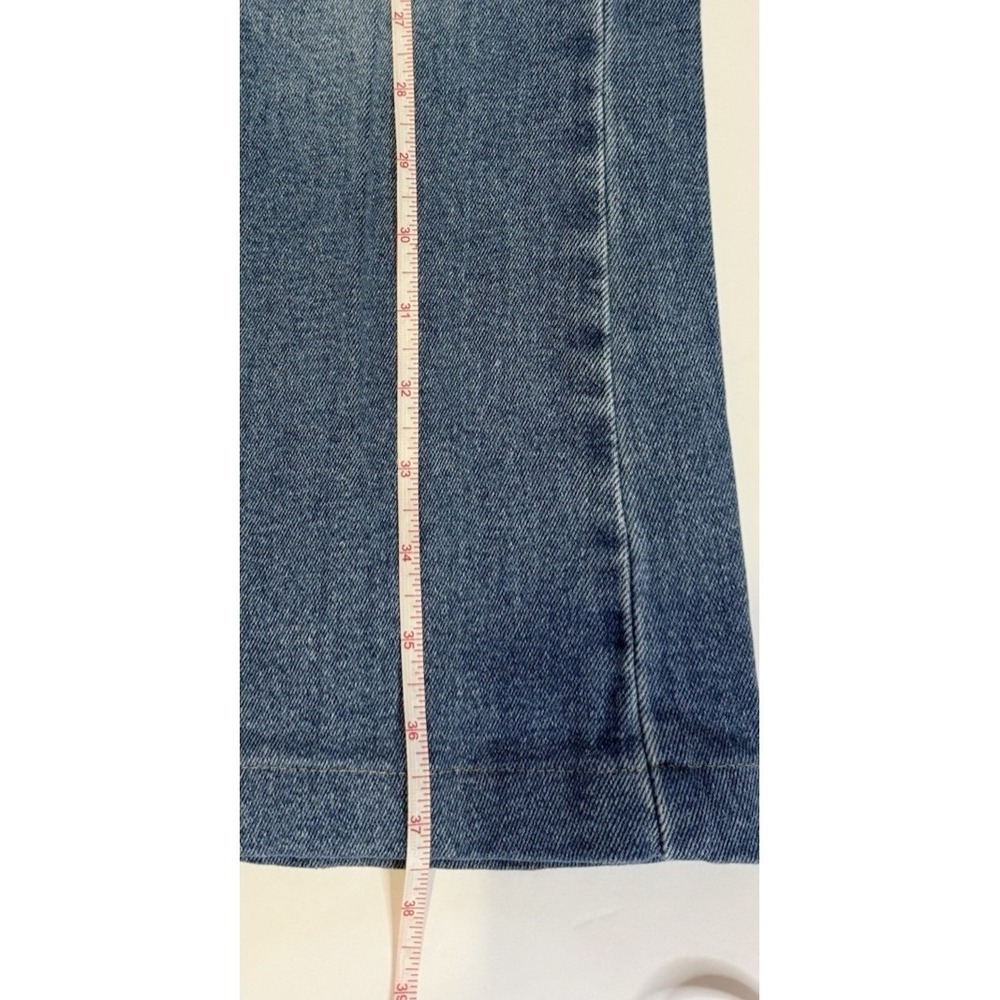 Michael Kors Womens Cargo Jeans Blue Size 4 Wide Leg Utility Medium Wash Denim - Picture 8 of 8